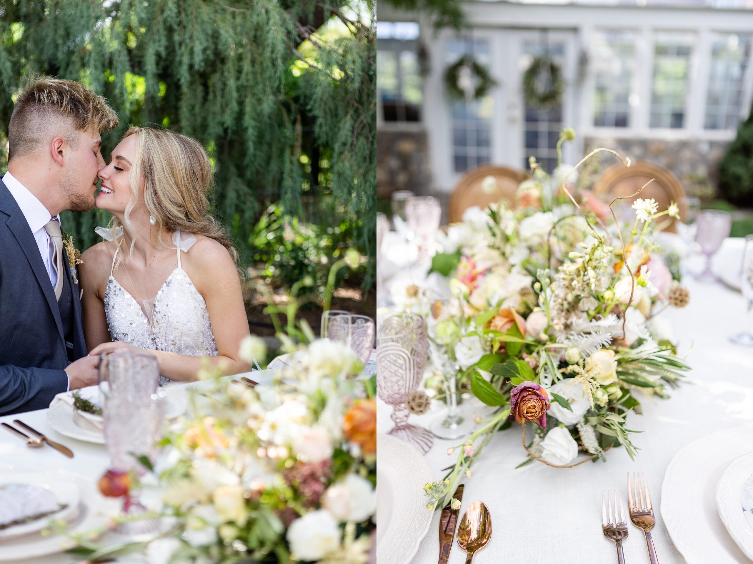 Genoa Lakes Golf Course Wedding day full of beautiful florals and intimate moments